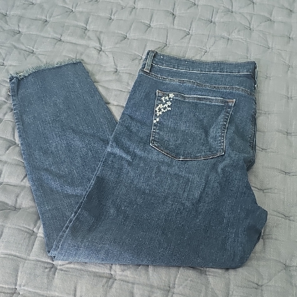 LOFT Dark Blue Ankle Jeans